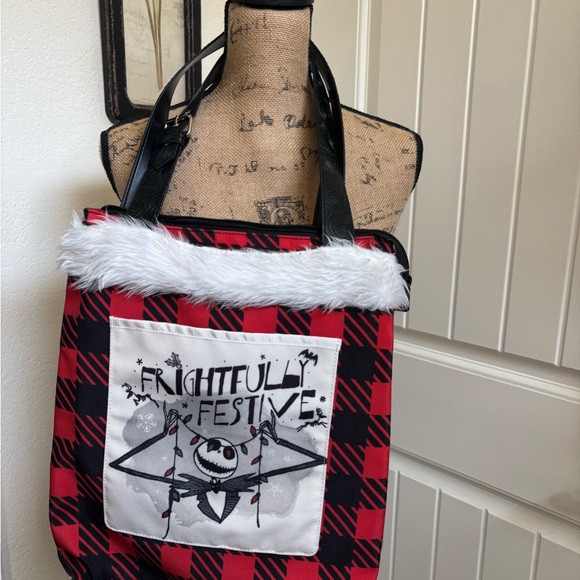 Disney Handbags - Plaid Frightfully Festive Tote Bag